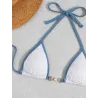 Sexy bikini set - with metal decorationsBeachwear