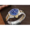 Pagani Design - Automatikuhr aus Edelstahl - wasserdicht - gold / blau