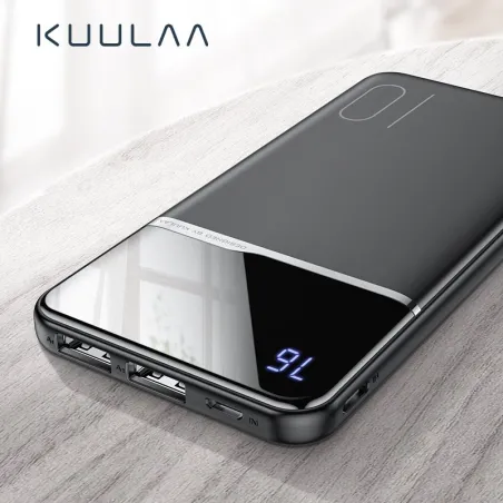 Tragbare Powerbank – externes Batterieladegerät – Dual-USB – LCD-Display – 10000 mAh