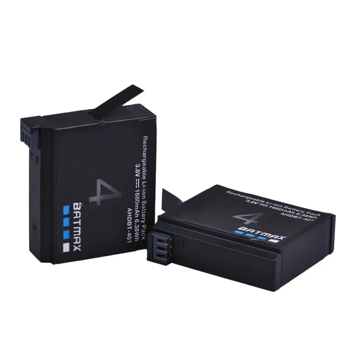 AHDBT-401 - 1680 mAh Akku - für GoPro Hero 4 - 2 Stück