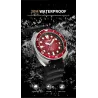 LIGE - stainless steel Quartz watch - waterproof - silicone strap - blackWatches