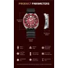LIGE - stainless steel Quartz watch - waterproof - silicone strap - blackWatches