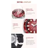 LIGE - stainless steel Quartz watch - waterproof - silicone strap - blackWatches