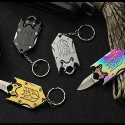 Mini folding pocket knife - with keychain - stainless steelKnives & Multitools
