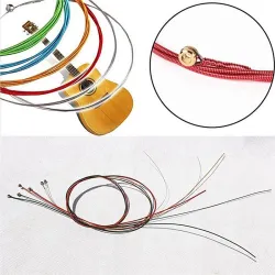 Bunte Gitarrensaiten – 6-teiliges Set