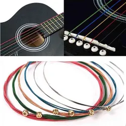 Bunte Gitarrensaiten – 6-teiliges Set