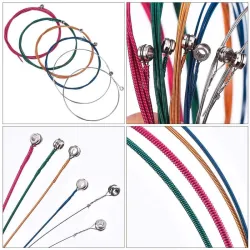 Bunte Gitarrensaiten – 6-teiliges Set