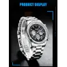 LIGE - luxury Quartz watch - luminous - stainless steel - waterproof - blackWatches