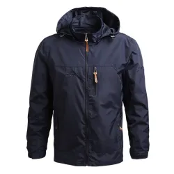 Hooded men's windbreaker - jacketJackets