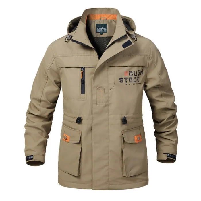Militärische Herren-Kapuzenjacke – winddicht – wasserdicht