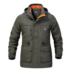 Militärische Herren-Kapuzenjacke – winddicht – wasserdicht