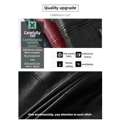 Kurze Lederjacke - dekorative Aufnäher