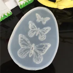 Silicone mold - for resin jewellery making - butterfliesToys