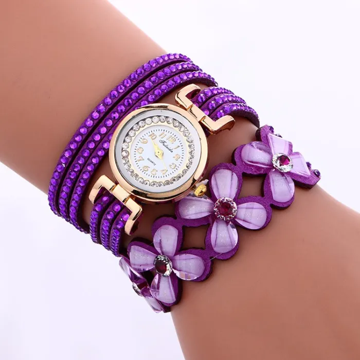 Multilayer crystal bracelet - with watchBracelets