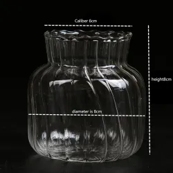 Transparente Glasvase