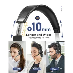 Mpow HC6 – USB-Kabel-Headset – Kopfhörer mit Mikrofon – 3,5 mm