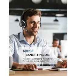 Mpow HC6 – USB-Kabel-Headset – Kopfhörer mit Mikrofon – 3,5 mm