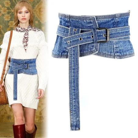 Fashion wide denim beltBelts