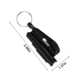 3 in 1 mini safety emergency hammer - seat belt cutter - window breakerKeyrings