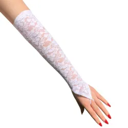 Sexy lange Spitzenhandschuhe - fingerlos
