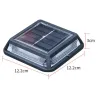 Solar-Boden-/Gartenleuchte – wasserdicht – 12 LED