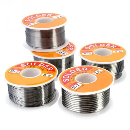 0,6/0,8/1/1,2 – 63/37 Kolophoniumkern – Flussmittel 2,0 % – Zinndraht – Lötdraht – 50 g – 100 g