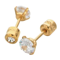 Kleine Ohrstecker mit Kristall