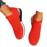 Mesh-Sportsneaker – Slip-On-Schuhe – mit hohem Plateau