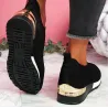 Mesh-Sportsneaker – Slip-On-Schuhe – mit hohem Plateau