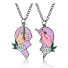 Heart shaped pendant with necklace - "Best Friends" - 2 piecesNecklaces