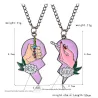 Heart shaped pendant with necklace - "Best Friends" - 2 piecesNecklaces