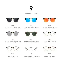 MERRYS – klassische polarisierte Sonnenbrille – halbrandlos – Holzbügel – UV400