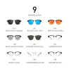 MERRYS – klassische polarisierte Sonnenbrille – halbrandlos – Holzbügel – UV400