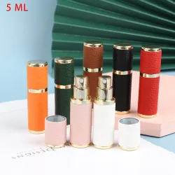 Parfümflasche aus Leder – leerer Metallbehälter – 5 ml