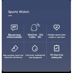 Digitale Smartwatch – LED – Bluetooth – Android – IOS – Unisex
