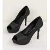Sexy Pumps mit hohem Absatz und offener Spitze