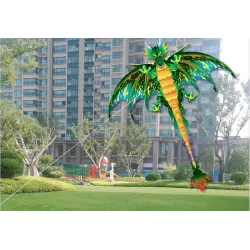3D pterosaur - green dinosaur - kite - with 100 m lineKites