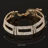 Elegant wide crystal braceletBracelets