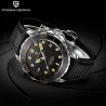 PAGANI DESIGN – modische Automatikuhr – Nylonarmband – schwarz