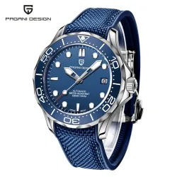 PAGANI DESIGN – Modische Automatikuhr – Nylonarmband – Blau