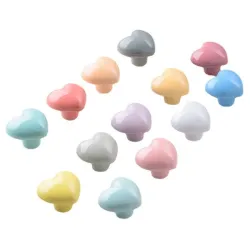 Heart shaped furniture handles - ceramic knobsFurniture