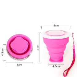 Faltbarer Silikonbecher – BPA-frei – 200 ml