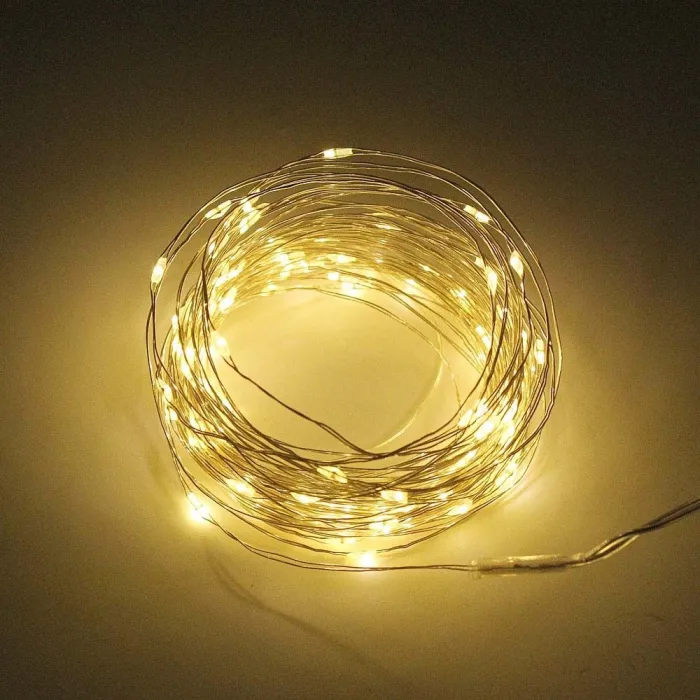 Solar – LED-Lichterkette – Lichterkette – wasserdicht – Weihnachtsdekoration für den Außenbereich – 10 m – 20 m