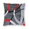 Rot / Schwarz / Weißer Kissenbezug – 45 cm * 45 cm