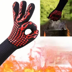 Grill-/Koch-/Arbeitshandschuh – feuerfest – 1 Stück