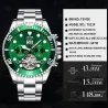 TEVISE - elegant automatic watch - stainless steel - waterproof - gold / blueWatches