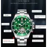 TEVISE - elegant automatic watch - stainless steel - waterproof - gold / blueWatches