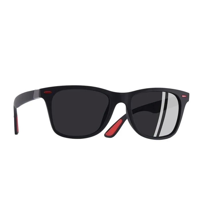 Ultraleichte polarisierte quadratische TR90-Sonnenbrille – UV400