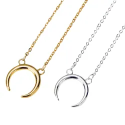 Half moon pendant necklaceNecklaces