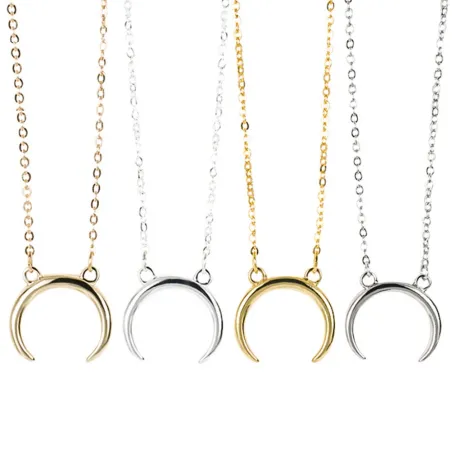 Half moon pendant necklaceNecklaces